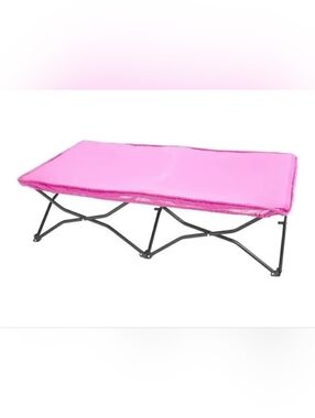 Regalo My Cot Pink Portable Foldable Cot - Lightweight Max 75lbs